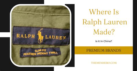 does ralph lauren make clothes in china